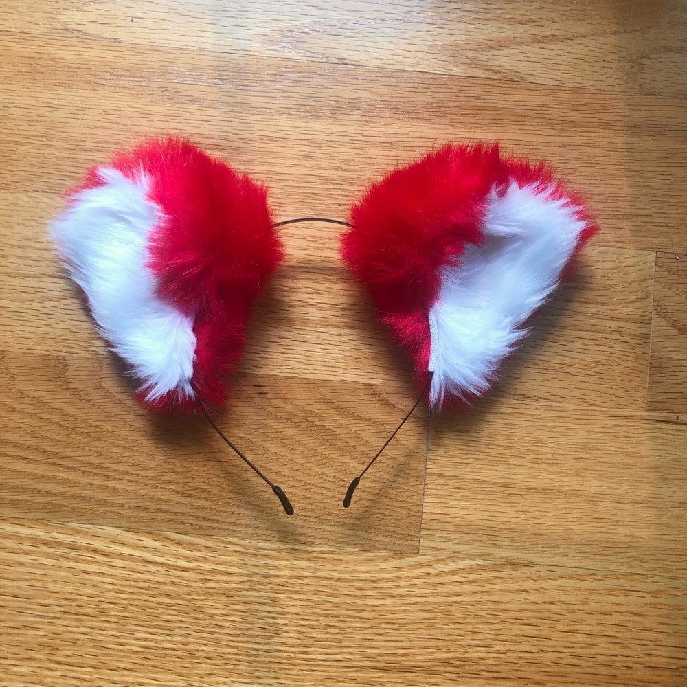 Red Furry Cosplay Ears